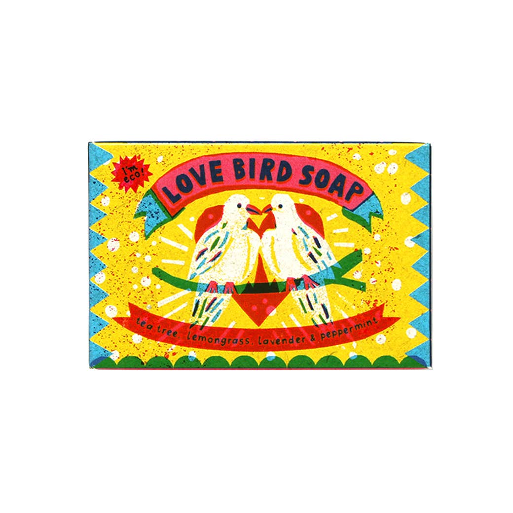 Love Bird Tea Tree, Lemongrass, Lavender & Peppermint Natural Handmade Soap Bar